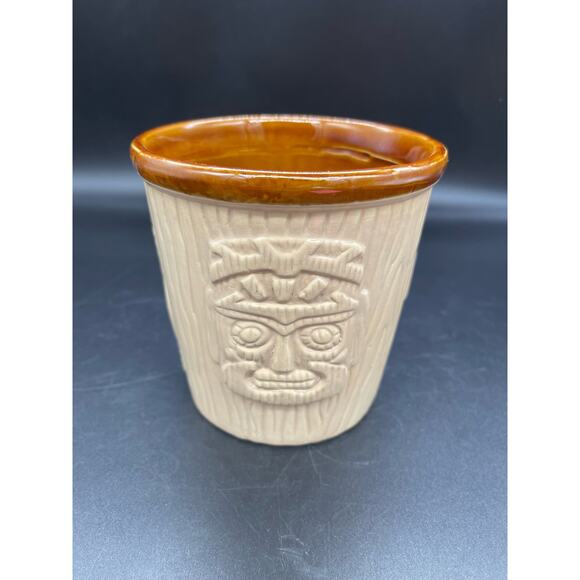 Tiki Mug 3 Face DW544 Disneyworld 4.25" *See Photo Chip on Bottom Edge - Picture 3 of 8